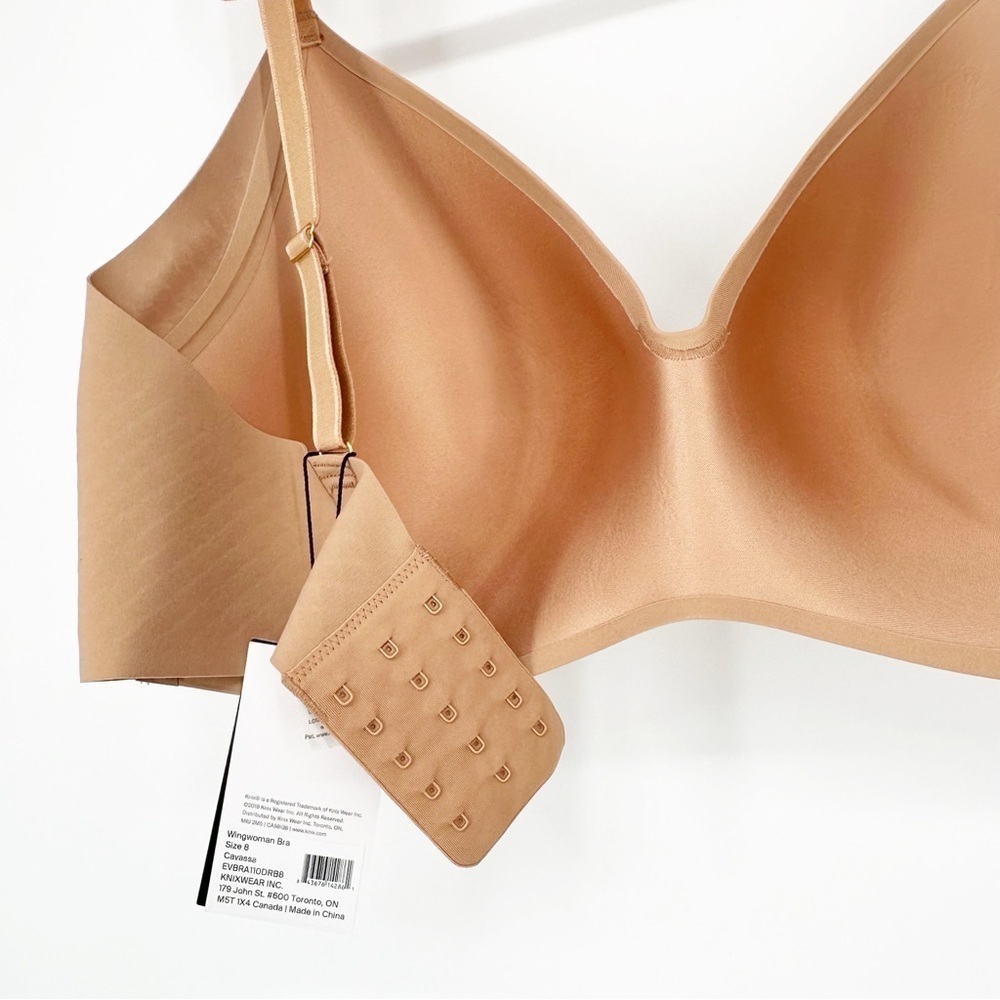 Nwt Knix 8 Bra Nude Cavassa Wingwoman Contour Wireless Bra Size 8 — image 6 of 6